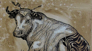 PREVIA - SER [ACOSTADO] - SERIE CAFEÍNA - CAFÉ EXPRESSO Y TINTA LIBRE DE ÁCIDO SOBRE LIENZO - 8X10 PULGADAS - 2014