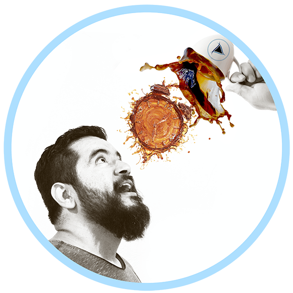 AMEJOARTES - Jorge A. Merino - Serie cafeína - Diseñador gráfico y web - Artista visual - El Salvador