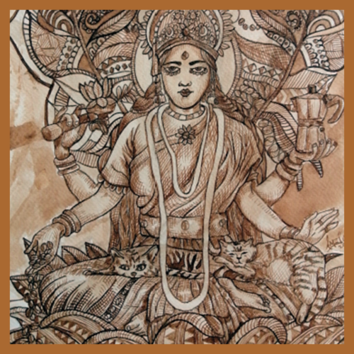 Serie cafeína - SHIVA - Jorge A. Merino - El Salvador