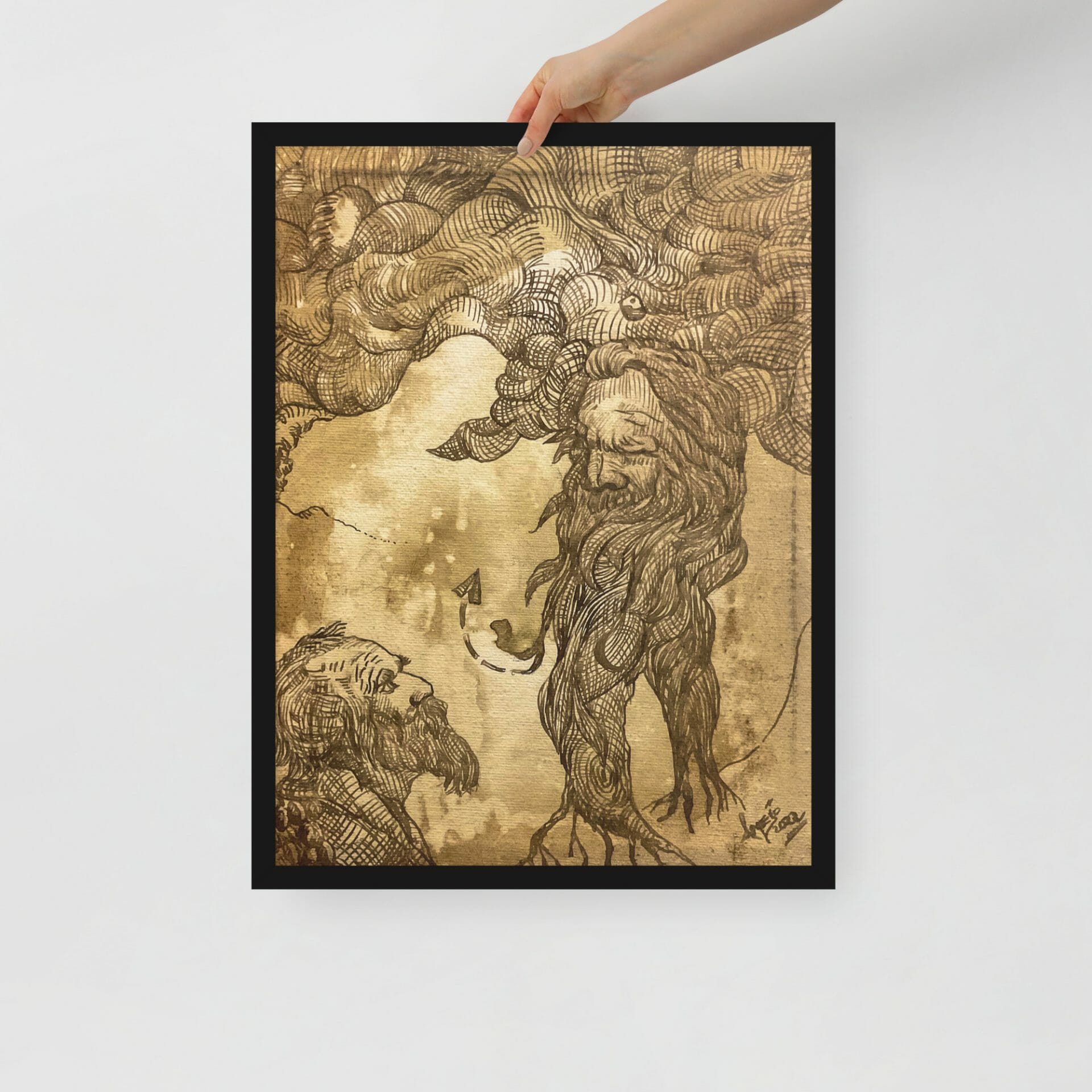 Diálogo sobre los sueños - póster impreso en papel con marco (*) - Imagen 5